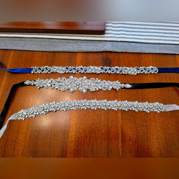 Accessories - RHINESTONE Sash / Belt / Set Of 3